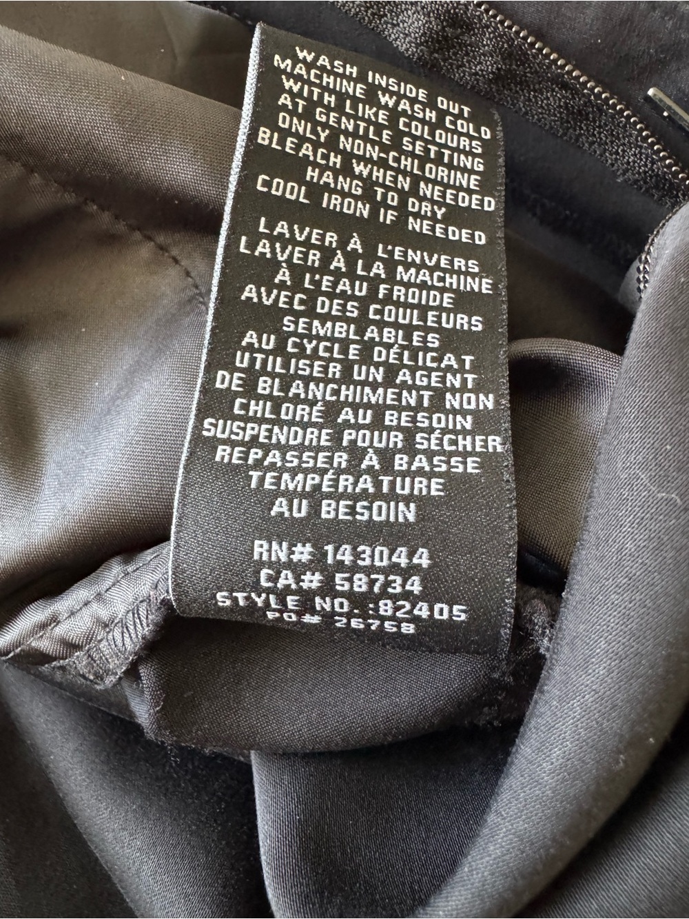 7 for all Mankind Black Wide-Leg Dress Pants with pleats pockets, rayon, Small - Picture 10 of 10